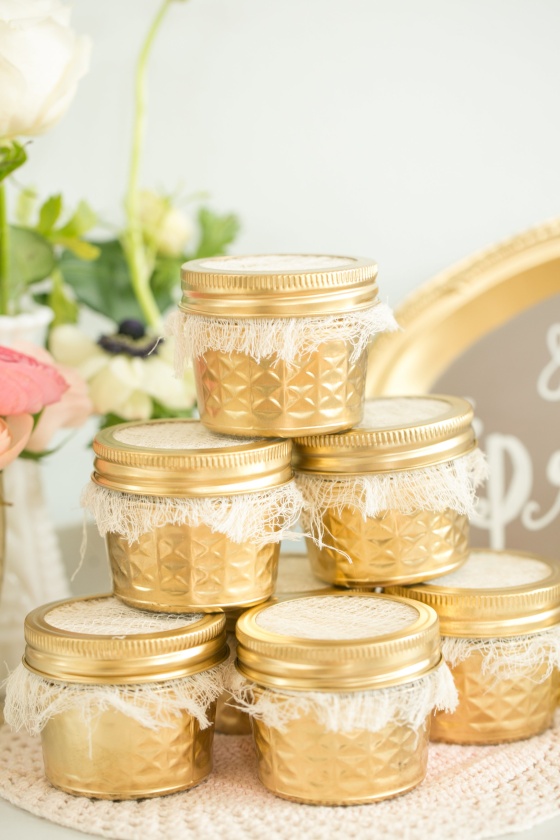 vintage wedding, gold mason jars, southern